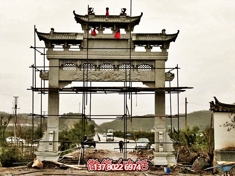 古風石牌坊，引領鄉村建筑新潮流